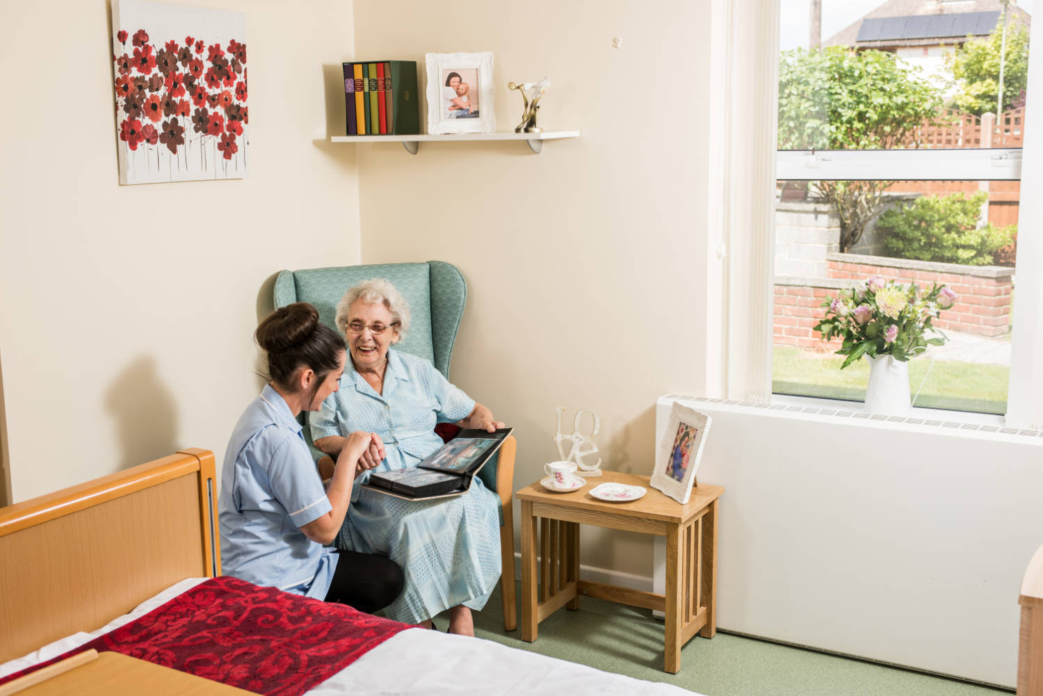 Inside a bedroom at Carlton House